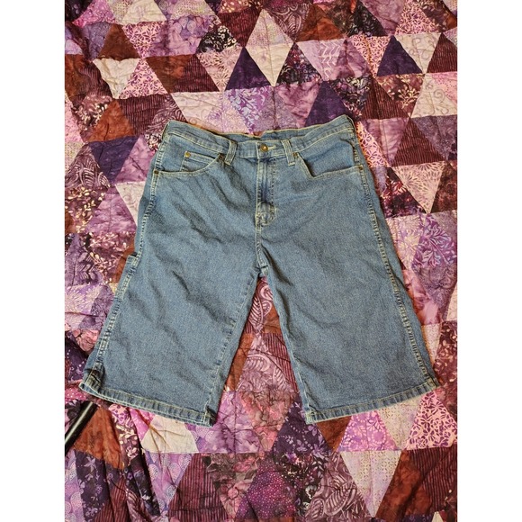 Dickies Carpenter Shorts Men's 32 Blue Cotton Blend Genuine Utility Workwear - Picture 2 of 7